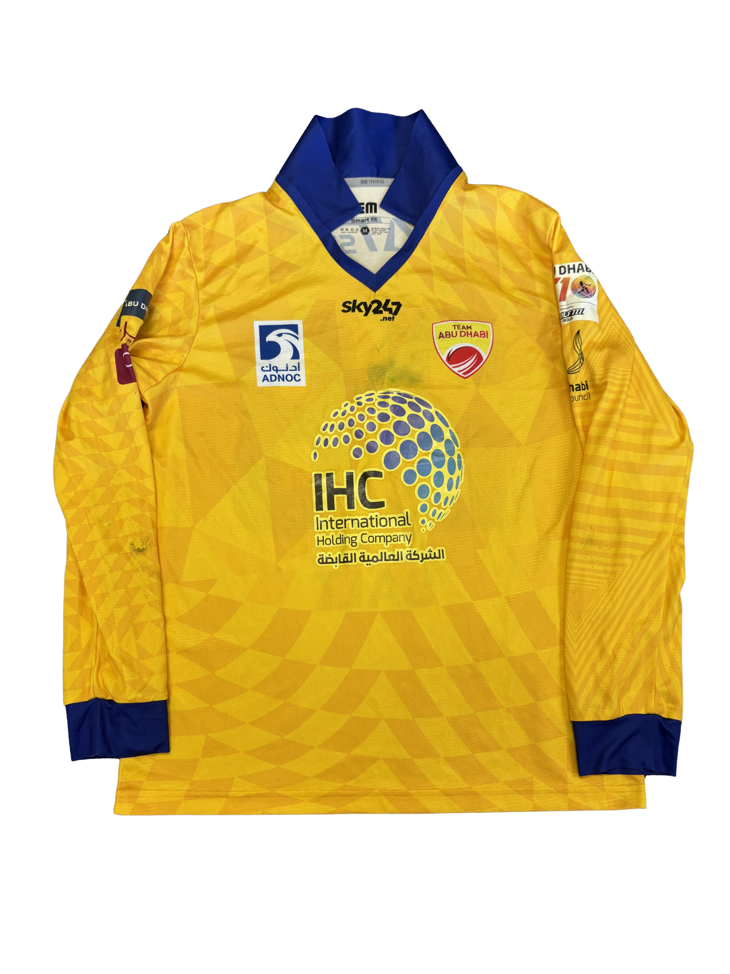 Phil Salt 2021 Team Abu Dhabi ABDT10 Match Worn LS Playing Shirt