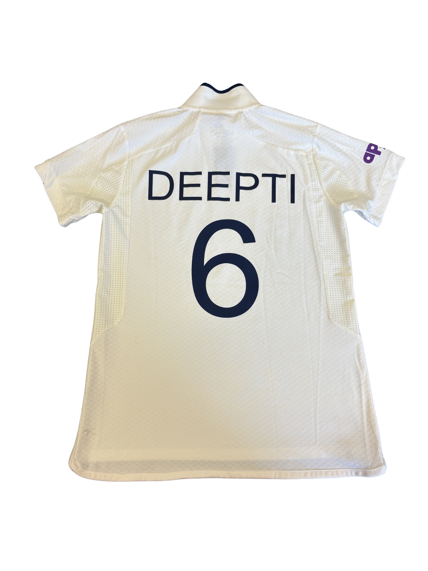 Deepti Sharma India 2026 Test Match Worn SS Playing Shirt