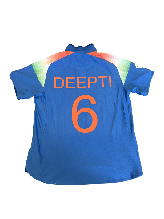 Deepti Sharma India 2025 ODI Match Worn SS Playing Shirt