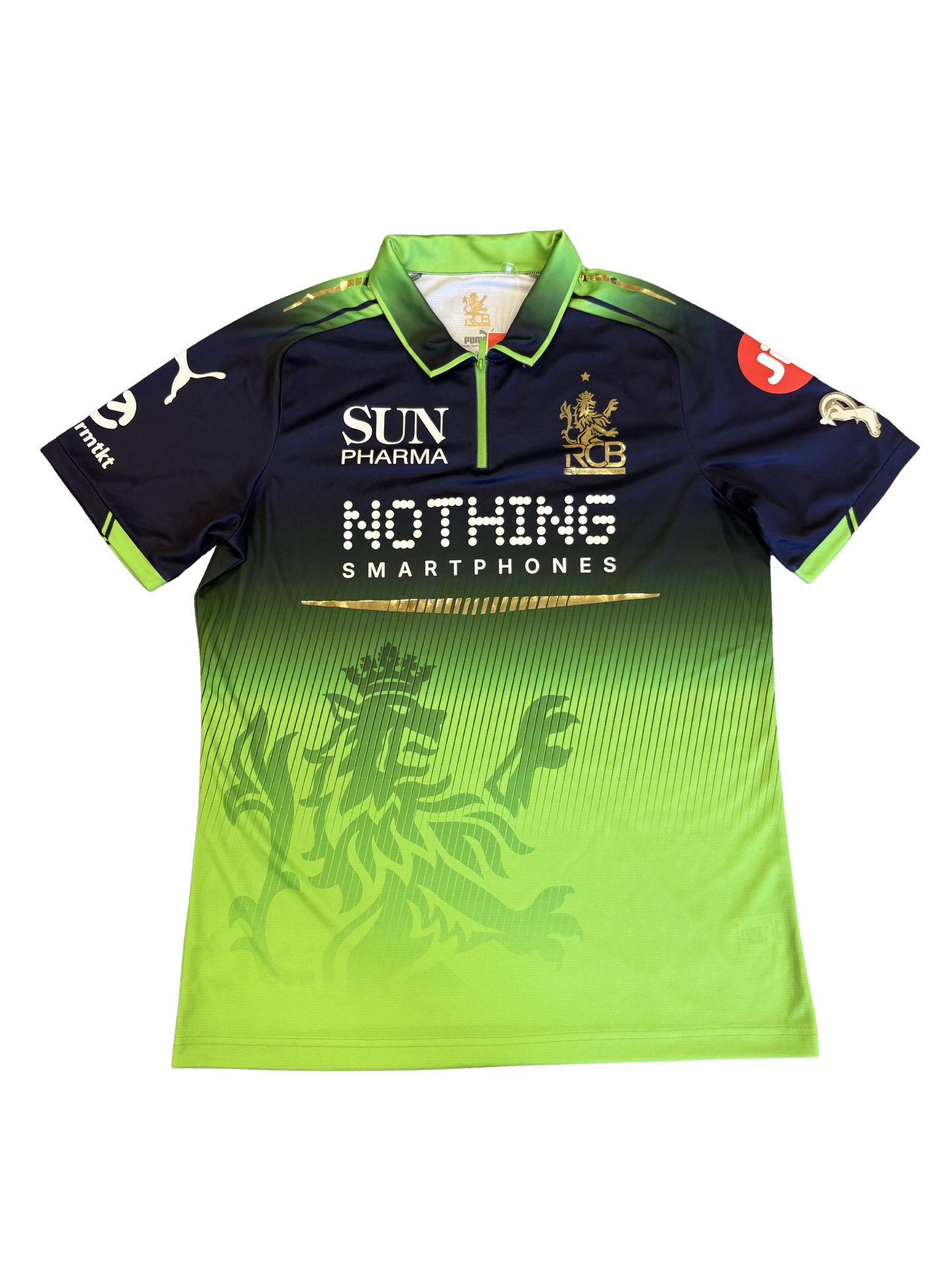 Phil Salt Royal Challengers Bengaluru 2026 IPL Match Issue Green Game SS Playing Shirt