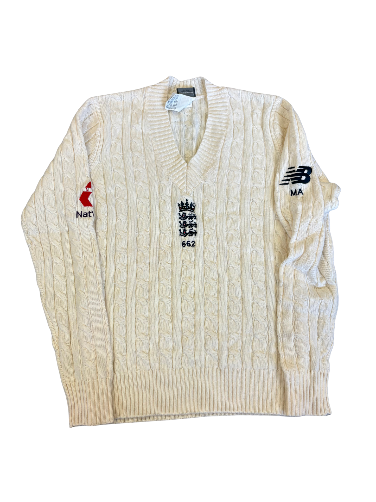Moeen Ali England 2020 Test Match Worn Cable Knit Playing Jumper
