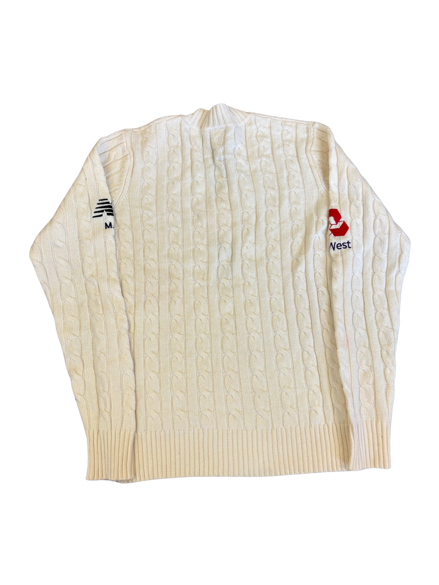 Moeen Ali England 2020 Test Match Worn Cable Knit Playing Jumper