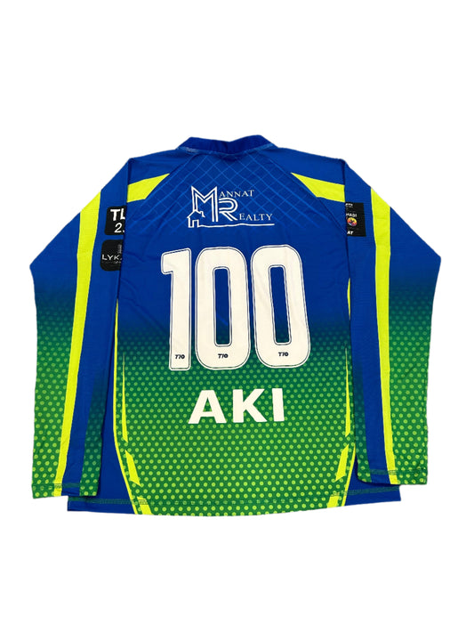 Akhilesh Reddy Bodugum UP Nawabs 2024 ABDT10 Match Worn LS Playing Shirt