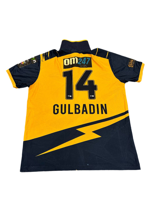 Gulbadin Naib Ajman Bolts 2024 ABDT10 Match Worn SS Playing Shirt