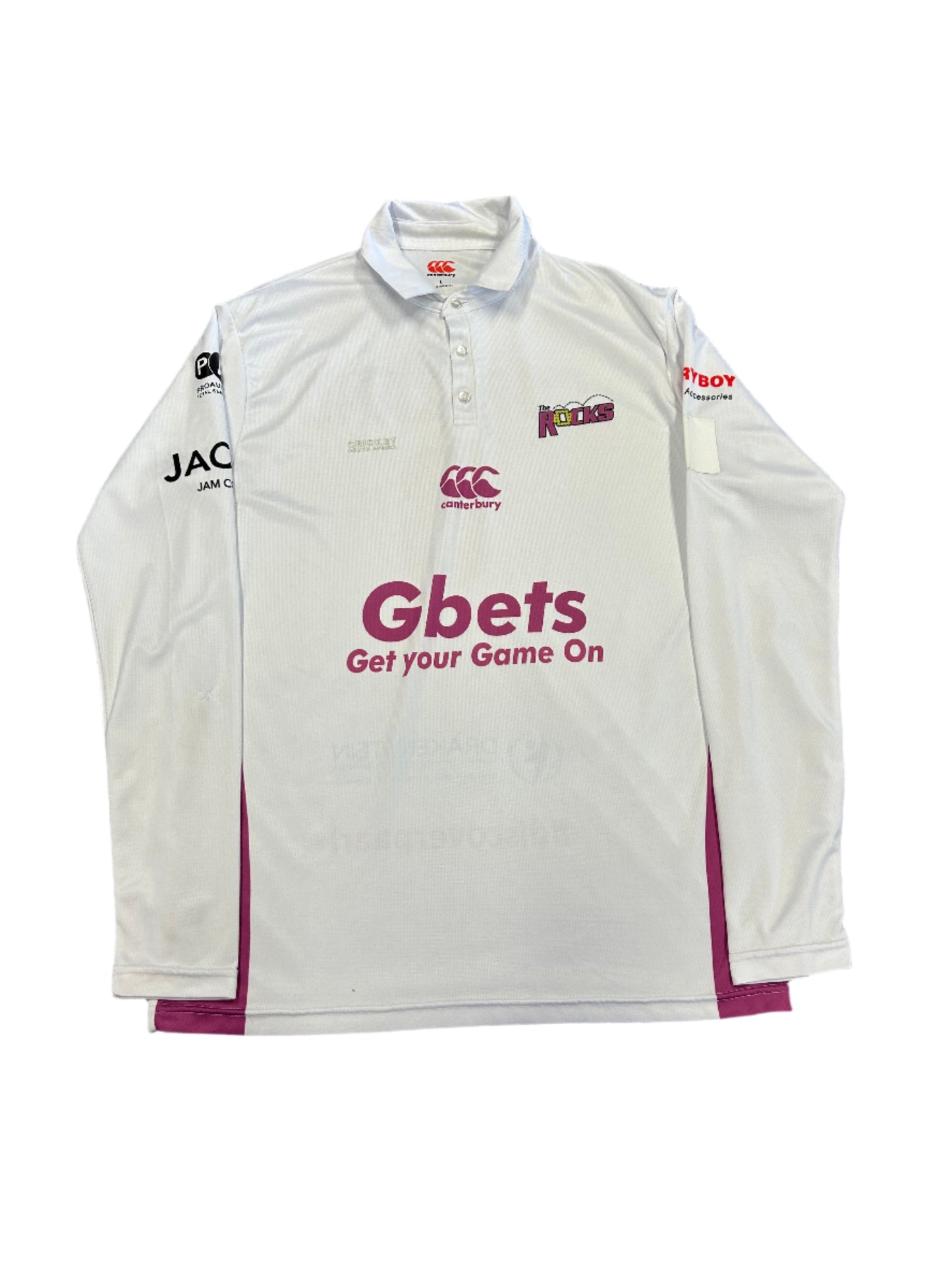 Michael Copeland Paarl Rocks Match Worn 4DC LS Playing Shirt