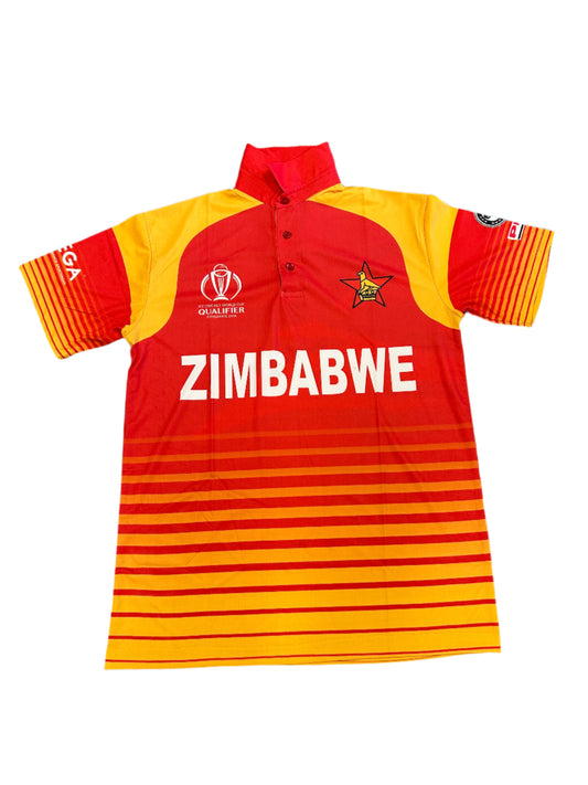 Zimbabwe 2018 Cricket World Cup Qualifier Player Issue SS Playing Shirt