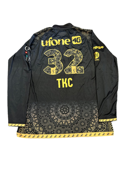 Tom Kohler-Cadmore Peshawar Zalmi 2025 PSL Match Worn LS Away Playing Shirt