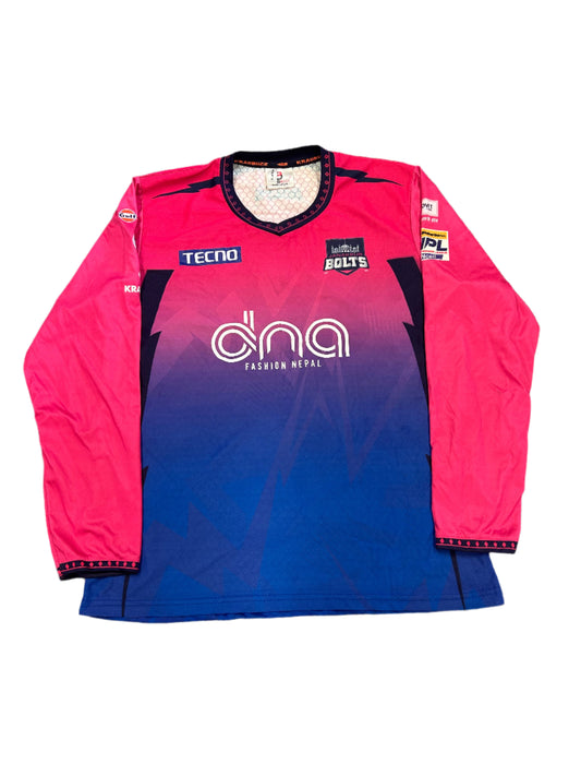 Janakpur Bolts 2024 NPL Player Issue LS Training T-Shirt