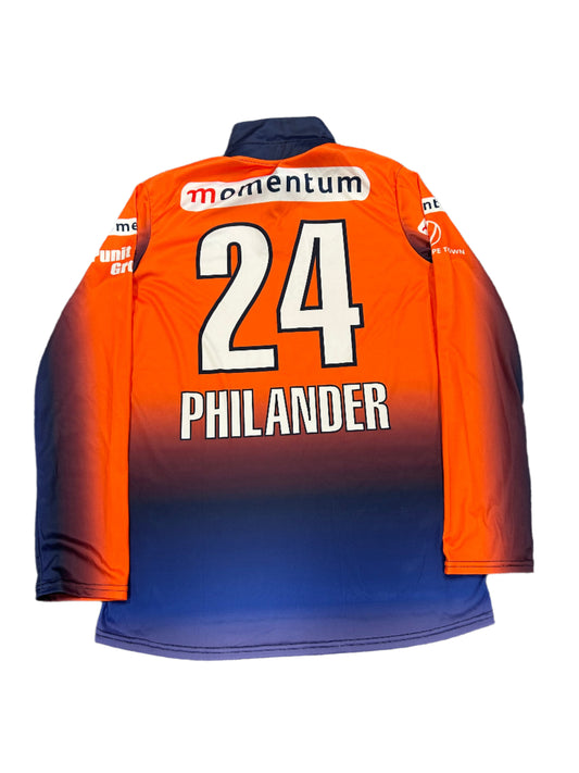 Vernon Philander Cape Cobras 1DC Match Worn LS Playing Shirt