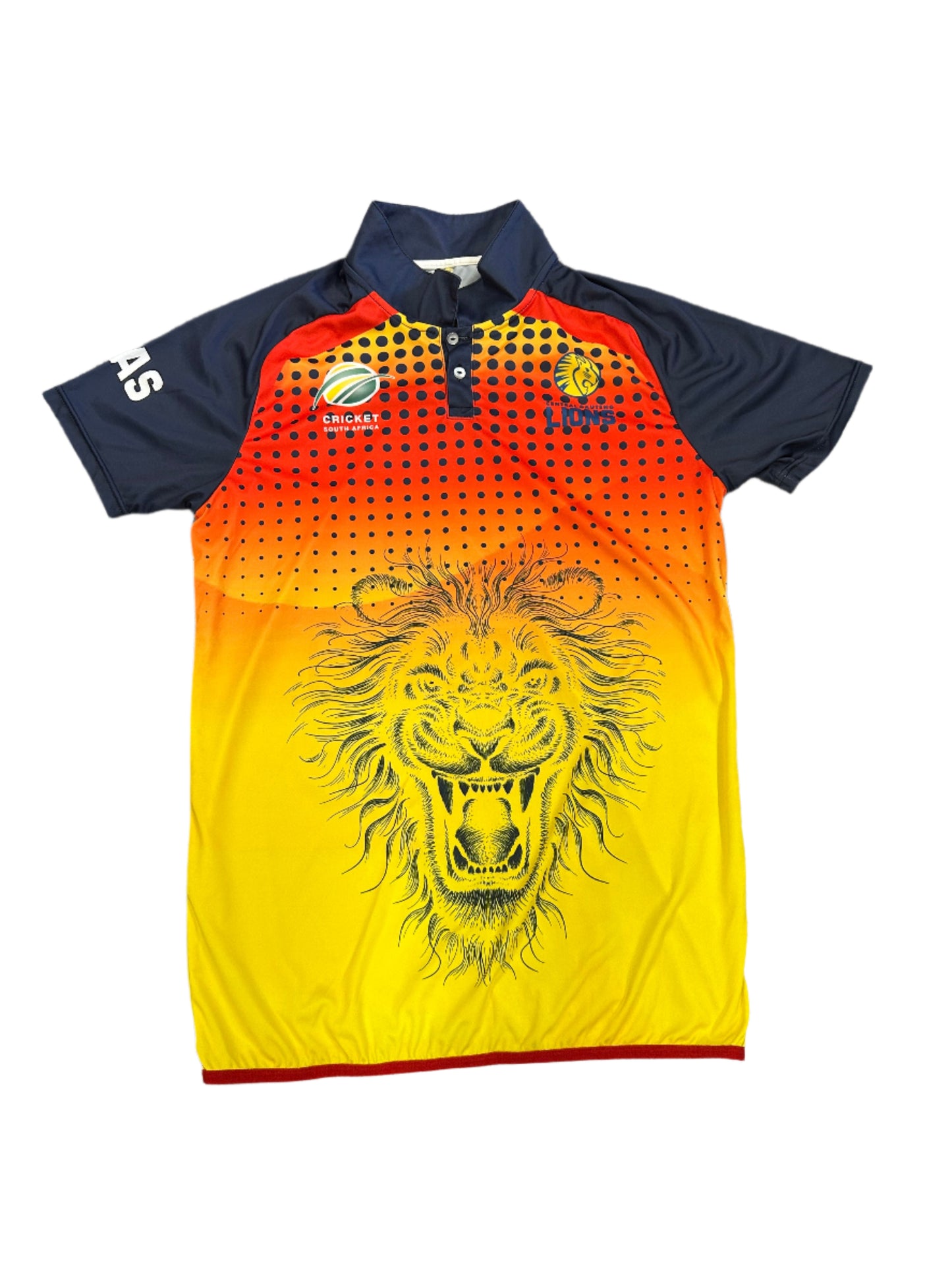 Wesley Marshall Central Gauteng Lions 1DC Match Worn SS Playing Shirt