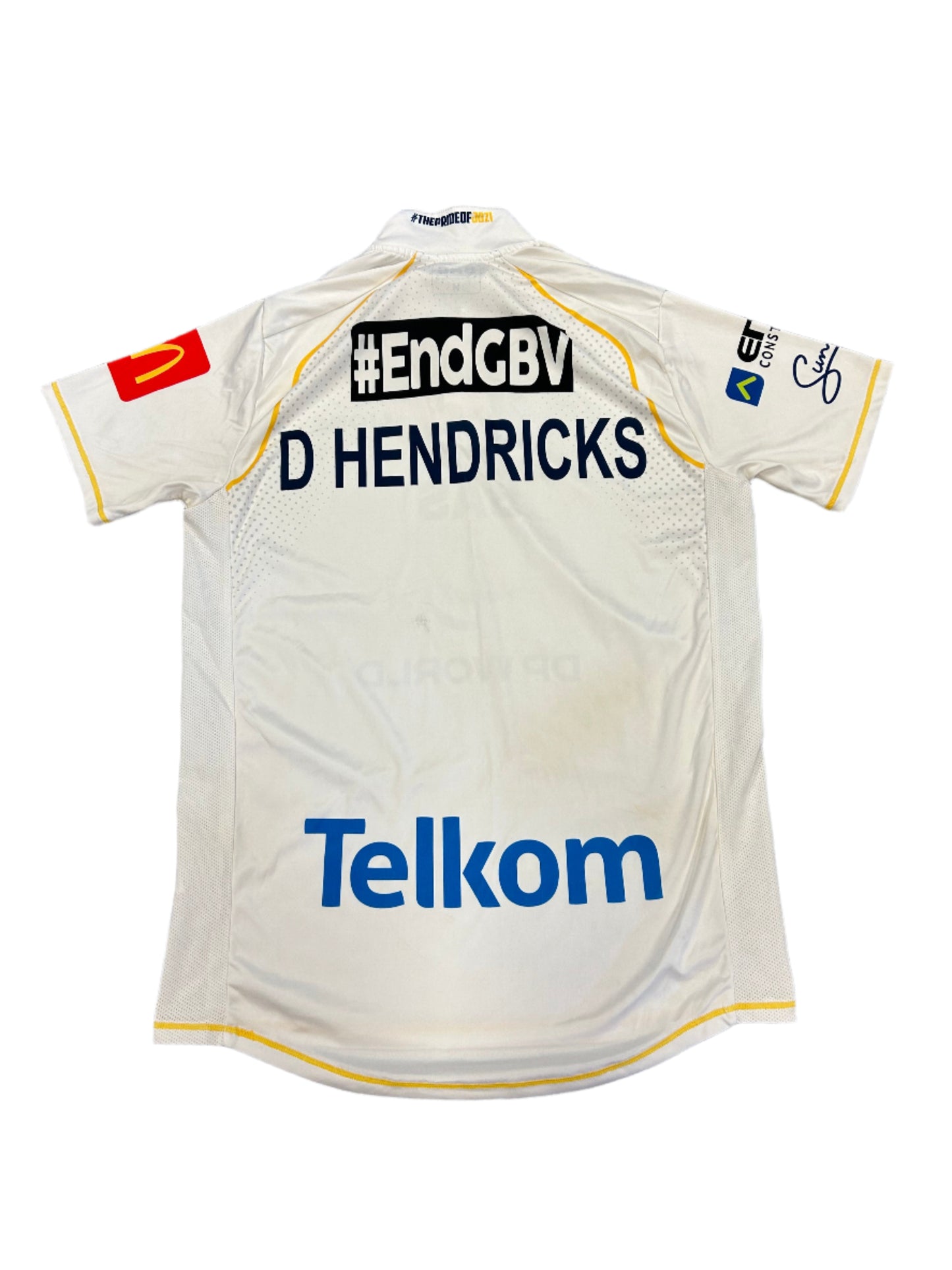 Dominic Hendricks DP World Lions 4DC Match Worn SS Playing Shirt