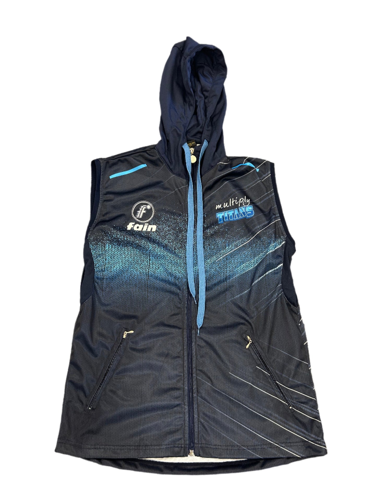 Multiply Titans Player Issue Full Zip Hooded Training Gilet