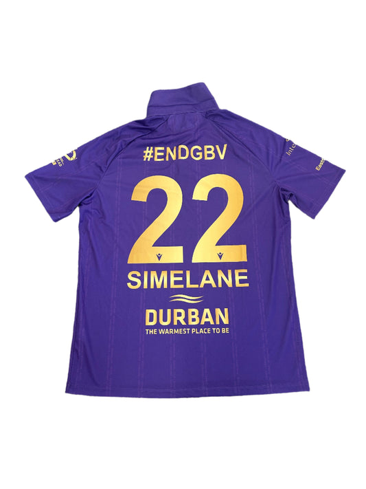 Andile Simelane Hollywood Dolphins 2023 1DC Match Issue SS Playing Shirt
