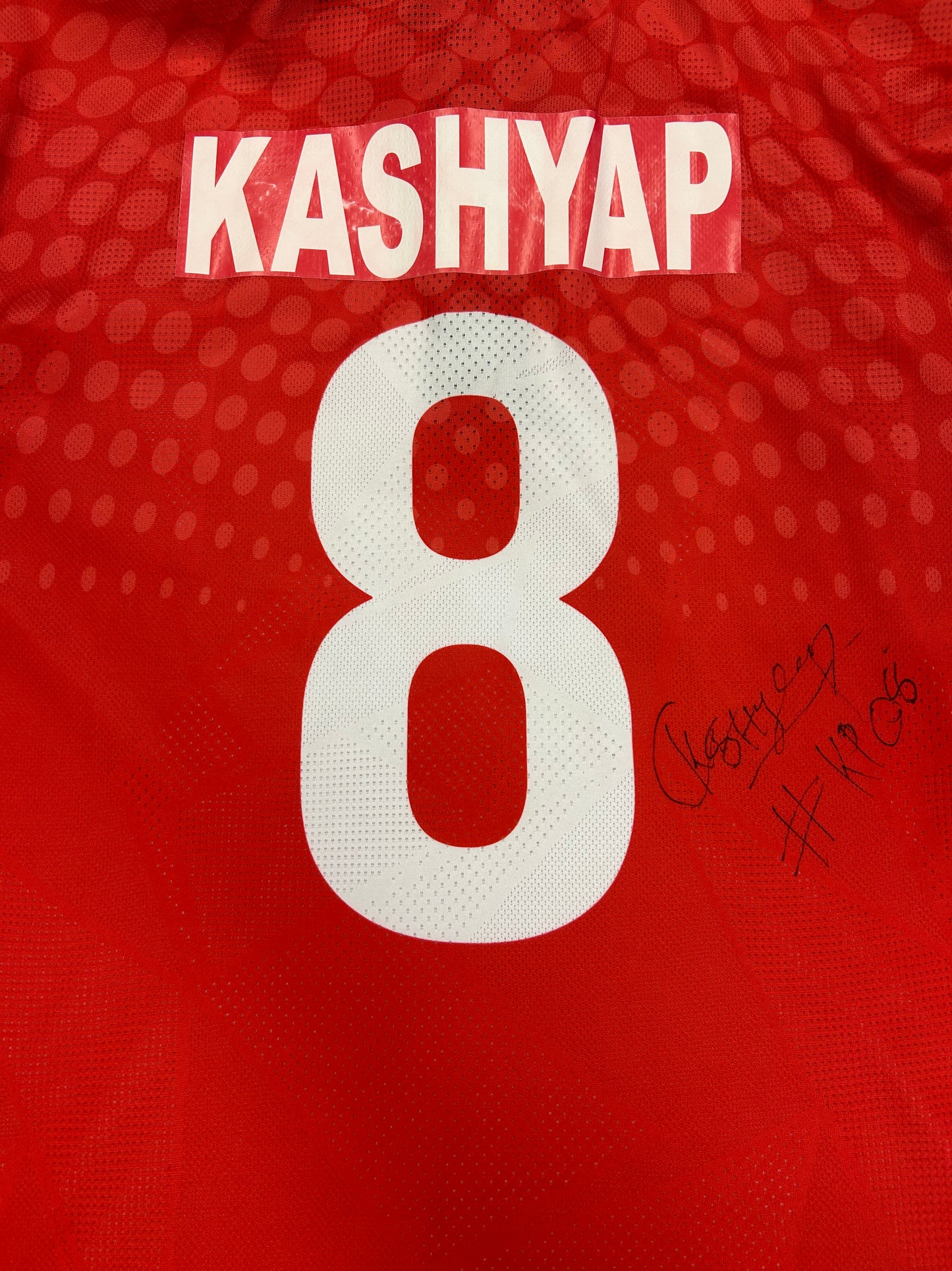 Kashyap Prajapati Oman 2023 World Cup Qualifier Match Worn And Signed SS Playing Shirt