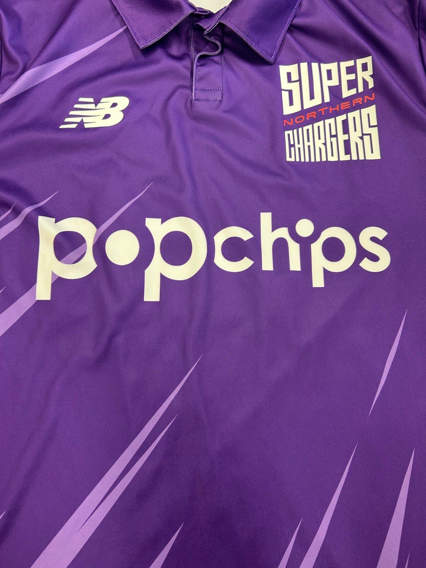 Jordan Clark Northern Superchargers 2022 Hundred Match Issue SS Playing Shirt