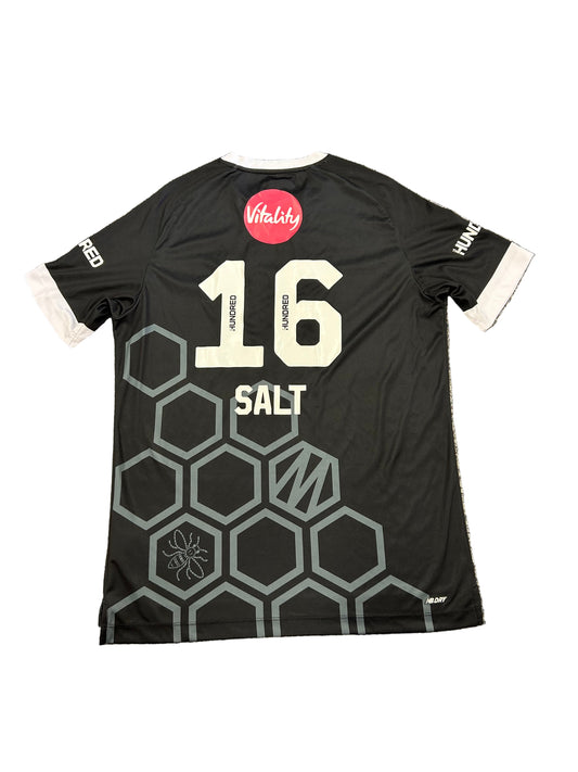 Phil Salt Manchester Originals 2023 Hundred Match Worn SS Playing Shirt