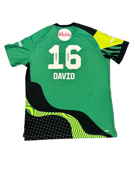 Tim David Southern Brave 2023 Hundred Match Worn SS Playing Shirt