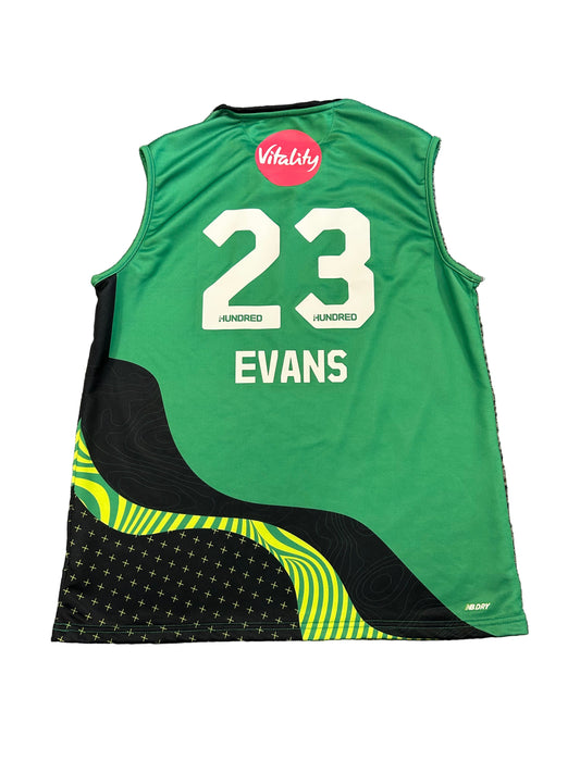 Laurie Evans Southern Brave 2024 Hundred Match Worn Playing Pullover