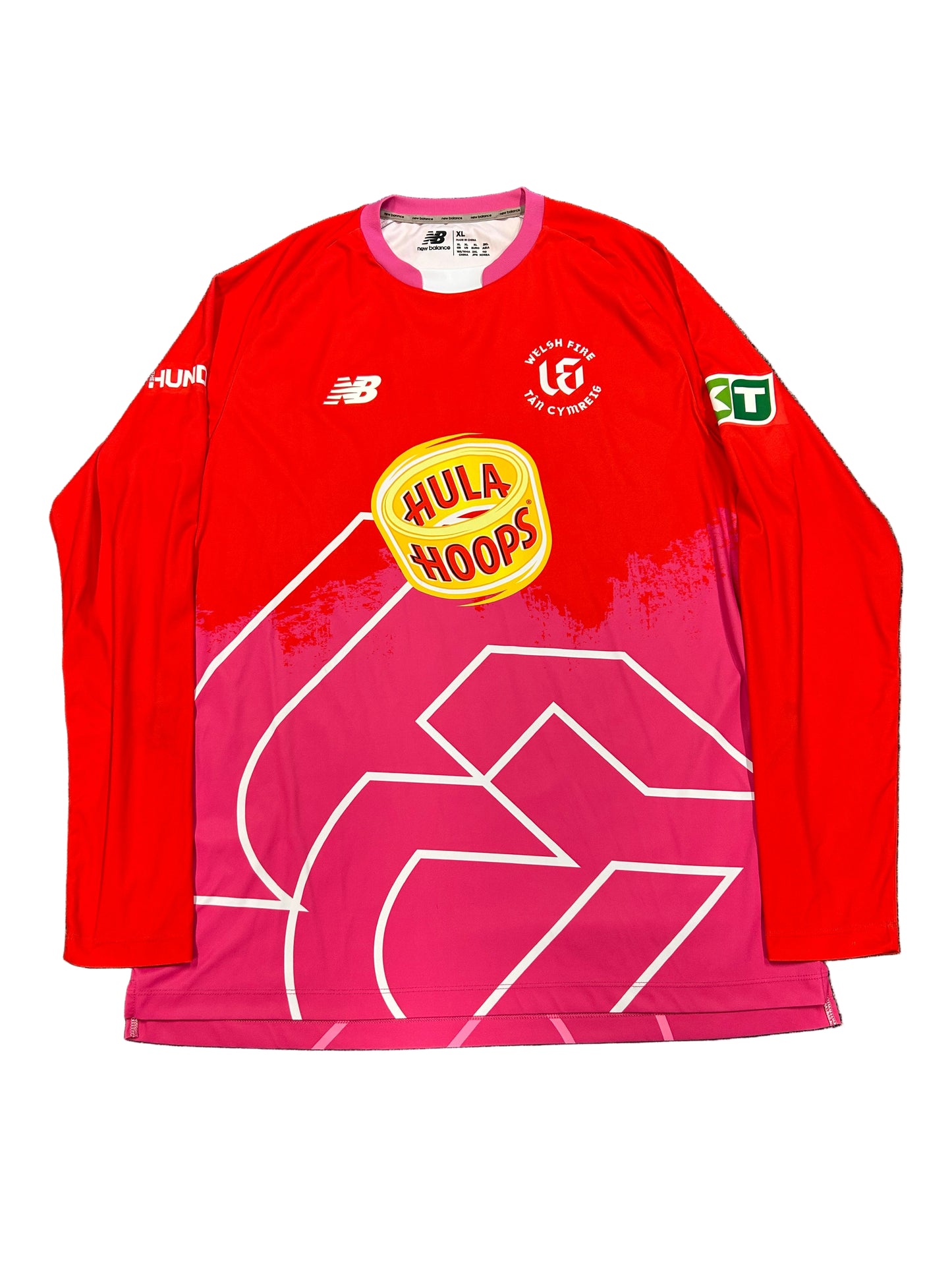 Tom Kohler-Cadmore Welsh Fire 2024 Hundred Match Worn LS Playing Shirt