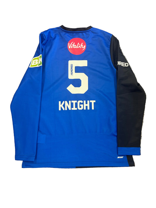 Heather Knight London Spirit 2024 Hundred Match Worn LS Playing Jumper