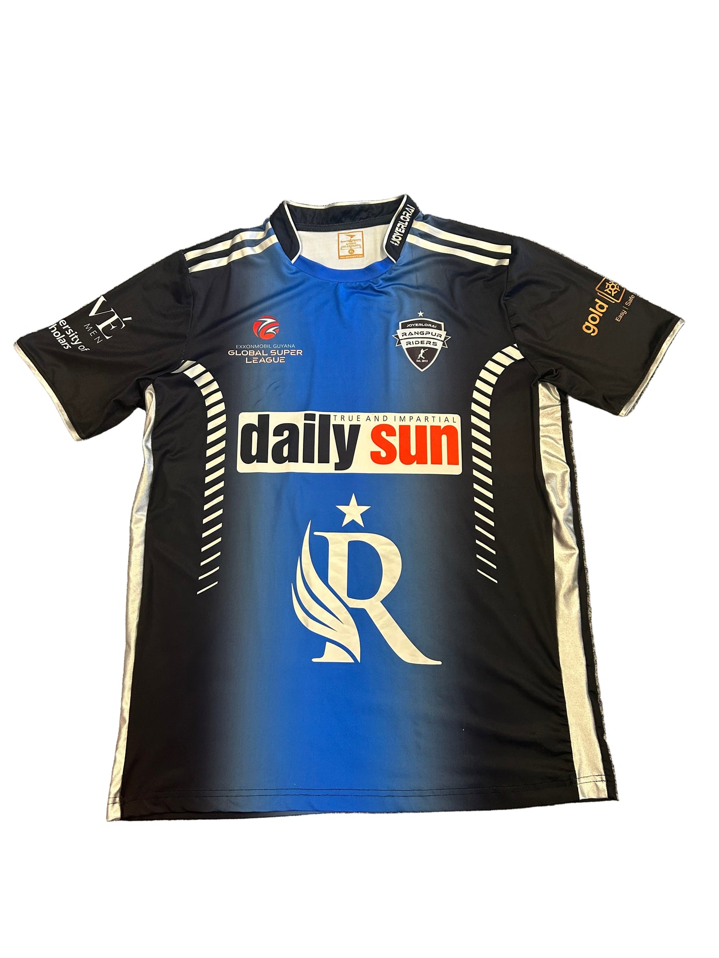 Zak Chappell Rangpur Riders 2024 GSL Match Worn SS Playing Shirt