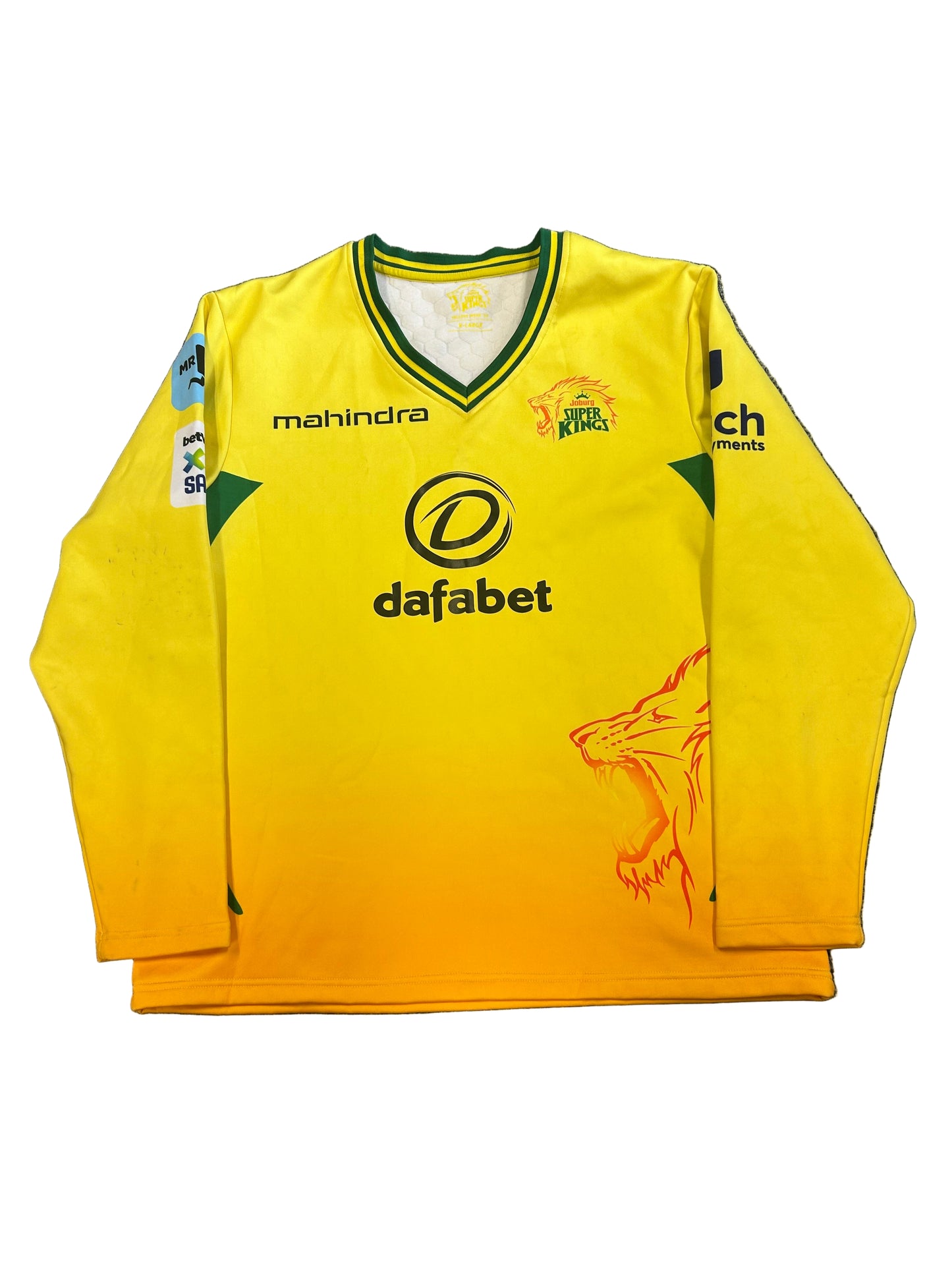 Beuran Hendricks Joburg Super Kings 2025 SA20 Match Worn LS Playing Jumper