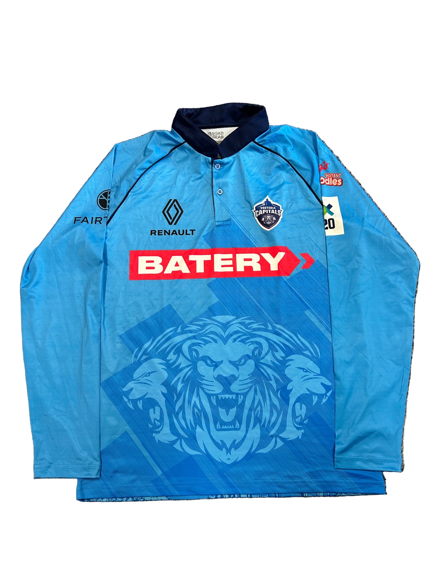 Rahmanullah Gurbaz Pretoria Capitals 2025 SA20 Match Worn LS Playing Shirt