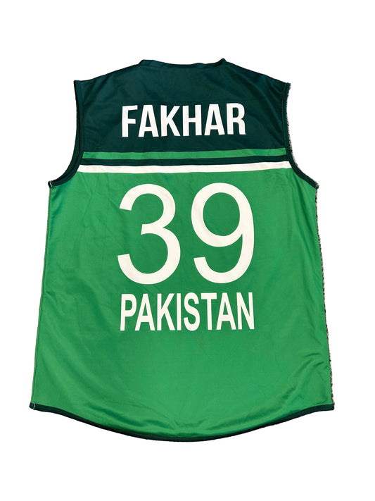 Fakhar Zaman Pakistan 2023 ODI Match Worn Playing Pullover