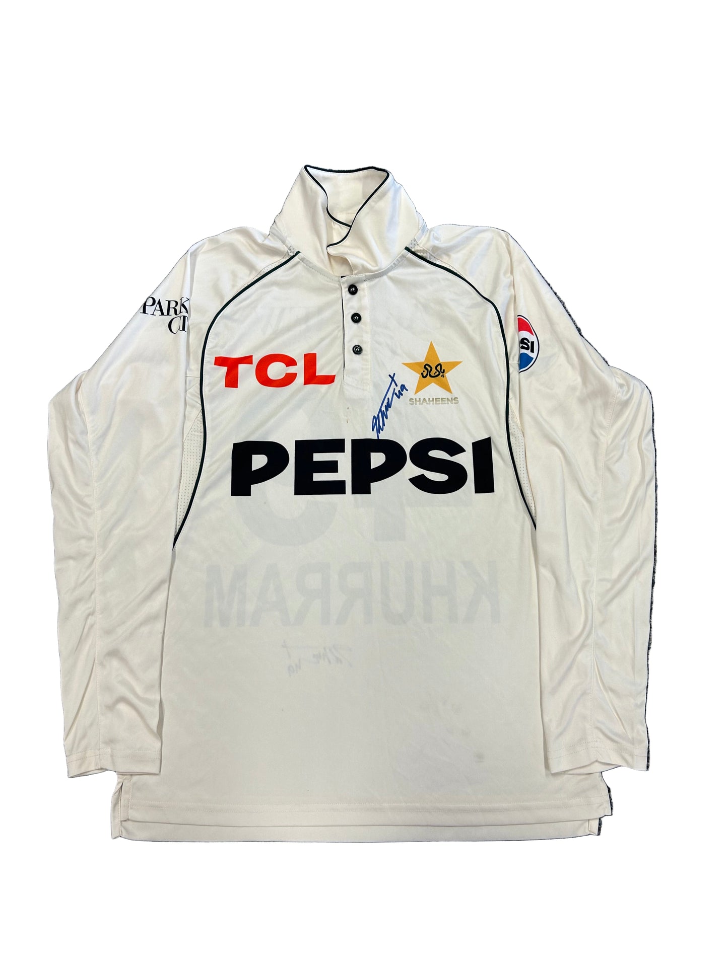 Khurram Shahzad Pakistan Shaheens (Pakistan A) 2024 Signed Test Match Worn LS Playing Shirt