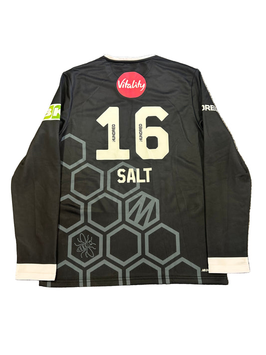 Phil Salt Manchester Originals 2024 Hundred Match Worn LS Playing Jumper