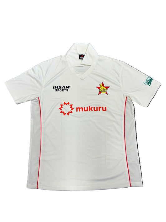 Zimbabwe 2025 Test Match Player Issue SS Playing Shirt