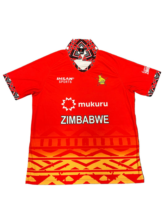 Zimbabwe 2025 ODI Player Issue SS Playing Shirt