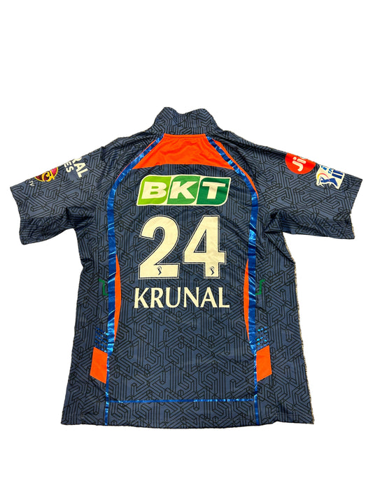 Krunal Pandya Lucknow Super Giants 2023 IPL Match Worn SS Playing Shirt