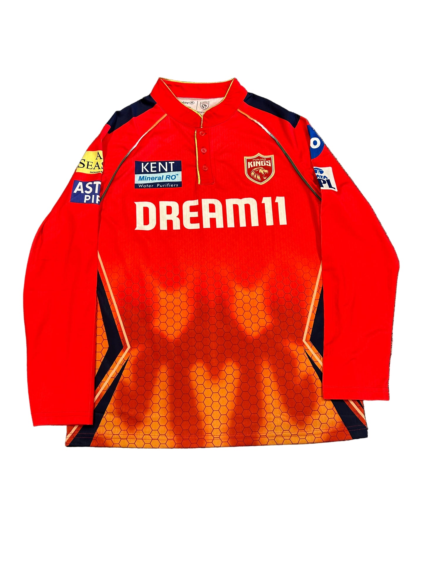 Shashank Singh Punjab Kings 2024 IPL Match Worn LS Playing Shirt