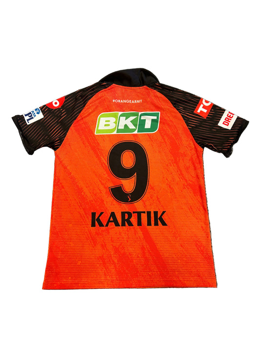 Kartik Tyagi Sunrisers Hyderabad 2023 IPL Match Worn SS Playing Shirt