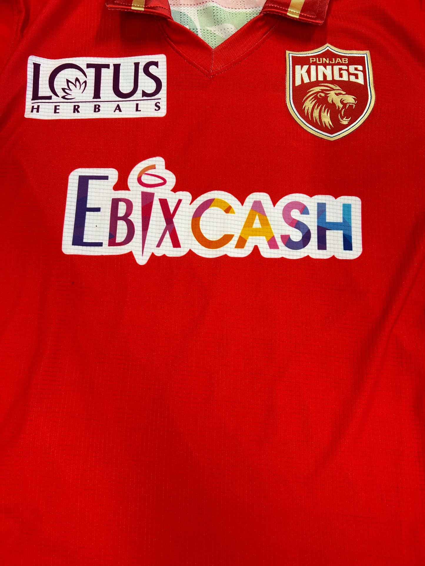 Matt Short Punjab Kings 2023 IPL Match Worn SS Playing Shirt