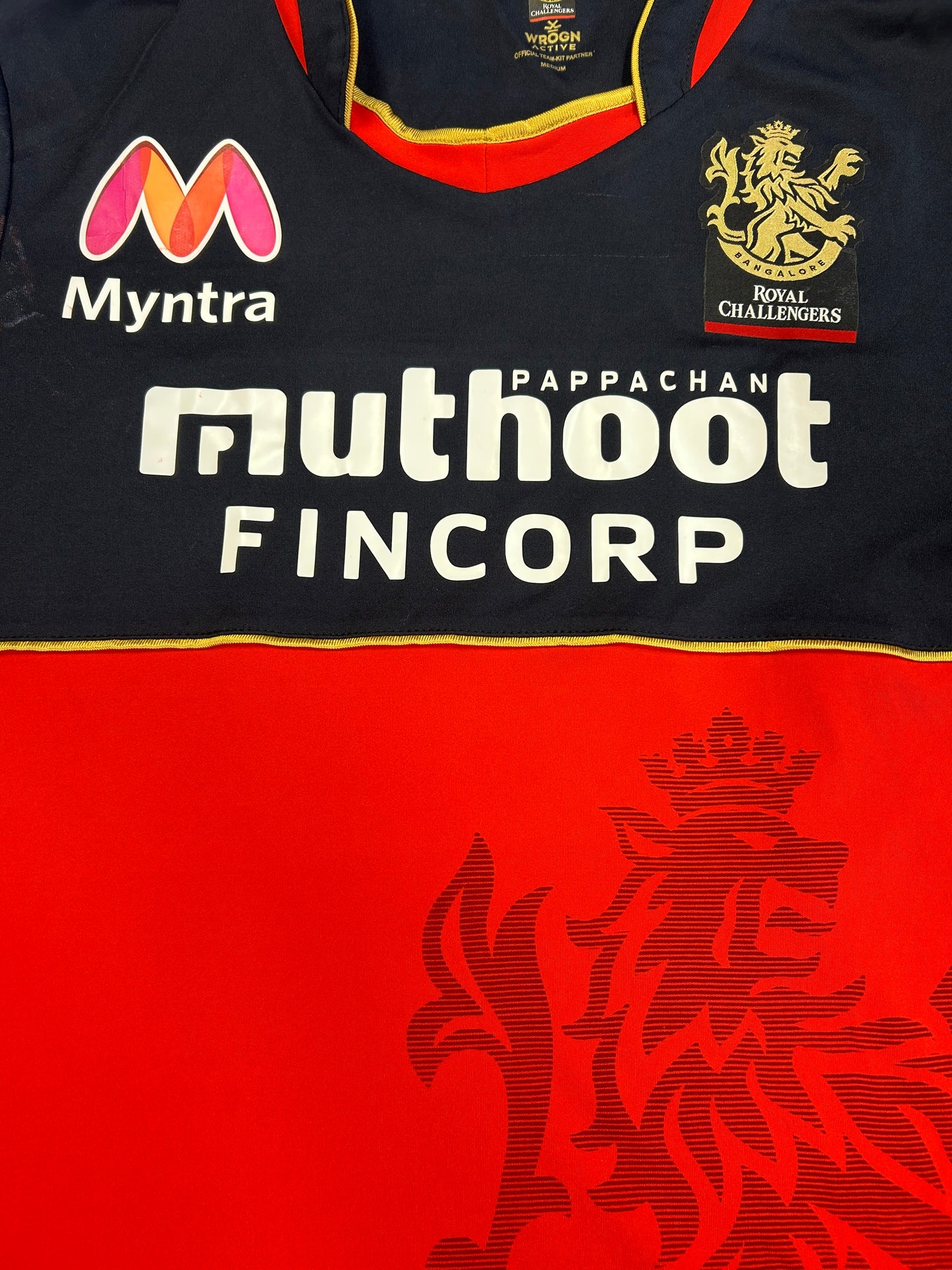 Isuru Udana Royal Challengers Bangalore 2020 IPL Match Worn and Signed SS Playing Shirt