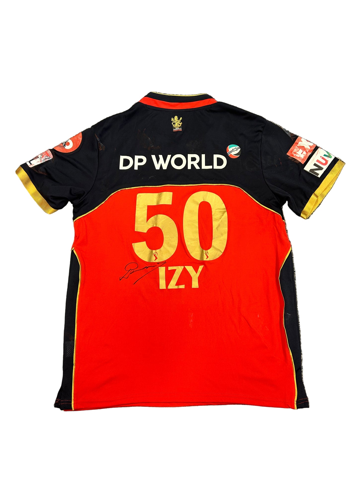 Isuru Udana Royal Challengers Bangalore 2020 IPL Match Worn and Signed SS Playing Shirt