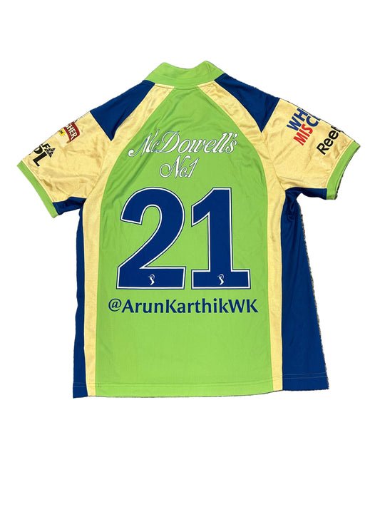 Arun Karthik Royal Challengers Bangalore Game For Green 2011 Match Worn SS Playing Shirt