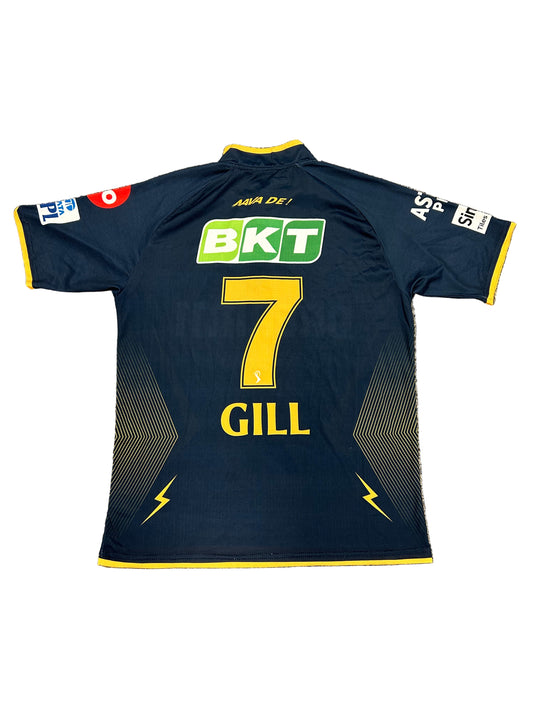 Shubman Gill Gujarat Titans 2025 IPL Match Issue SS Playing Shirt