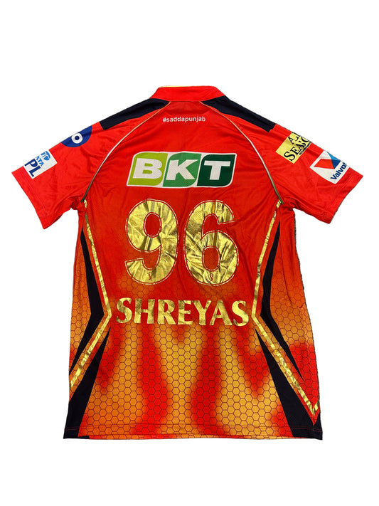 Shreyas Iyer Punjab Kings 2025 IPL Match Issue SS Playing Shirt