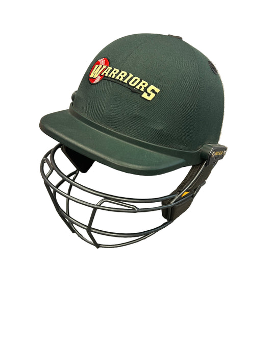 Warriors Masuri Elite Titanium Double Grill Match Used Cricket Helmet