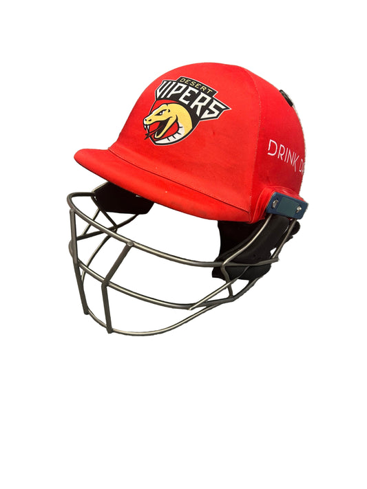 Desert Vipers ILT20 Shrey Masterclass Air 2.0 Titanium Match Used Cricket Helmet