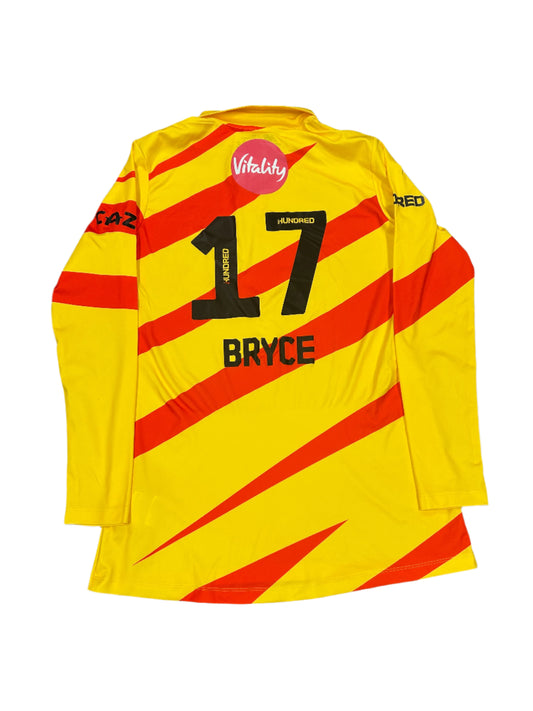 Kathryn Bryce 2022 Trent Rockets Match Worn Playing Shirt
