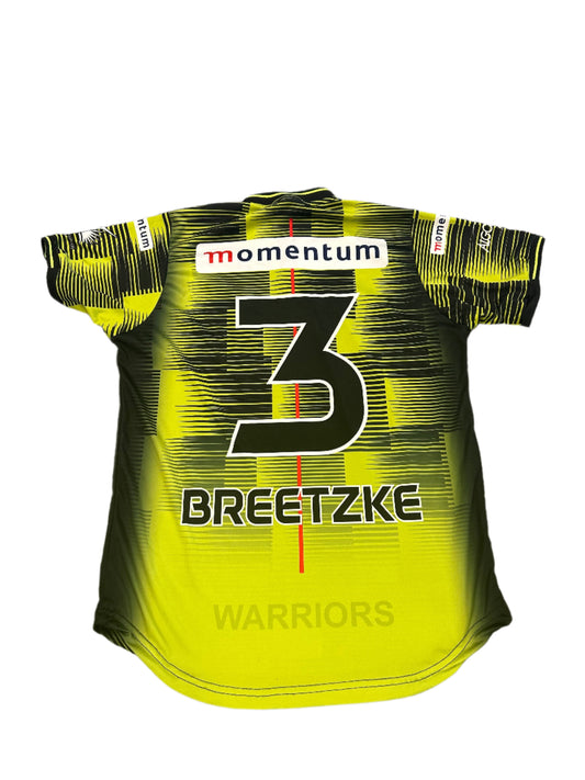 Matthew Breeztke Warriors 1DC Match Worn SS Playing Shirt