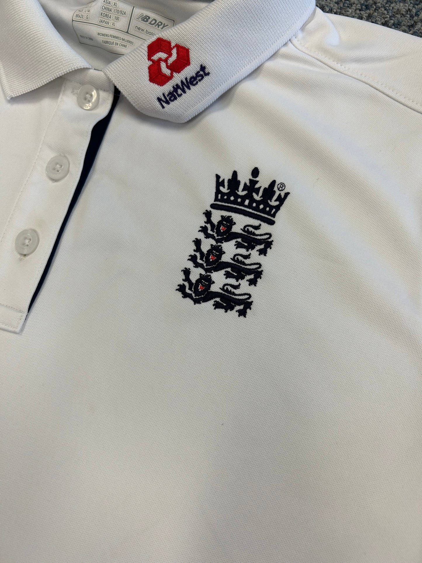 England Ladies Player Issue Travel & Media Polo Shirt
