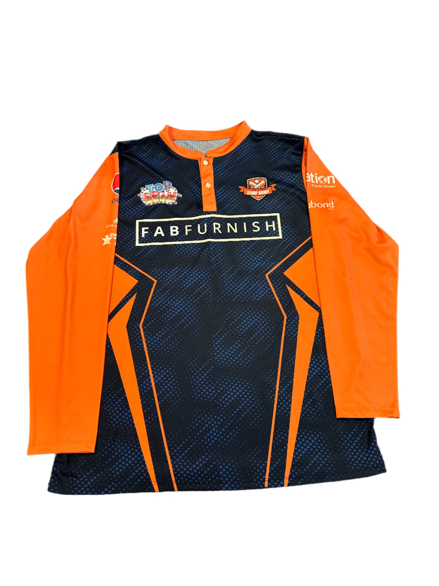 Cape Town Samp Army 2023 ZimAfro T10 Staff Issue LS Playing Shirt