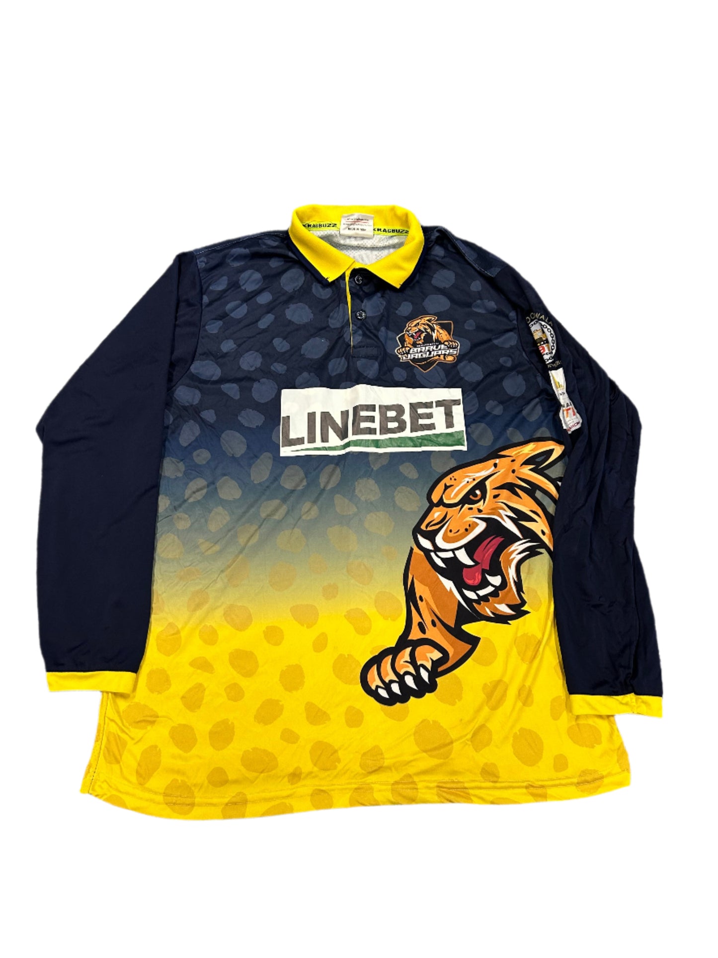 Anamul Haque Bulawayo Brave Jaguars 2024 ZimAfro T10 Match Worn LS Playing Shirt