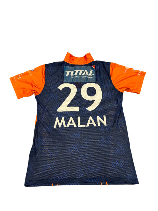 Dawid Malan Cape Town Samp Army 2024 ZimAfro T10 Match Worn SS Playing Shirt
