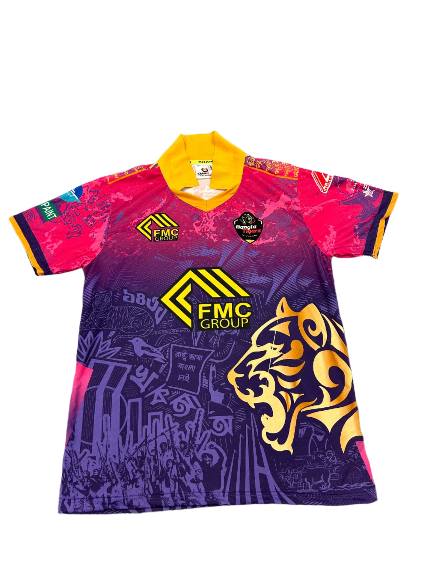Sikandar Raza Joburg Bangla Tigers 2024 ZimAfro T10 Match Worn SS Playing Shirt